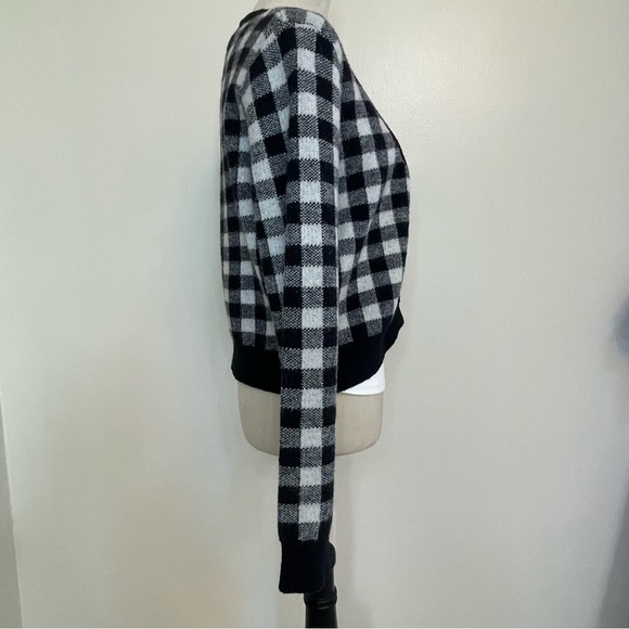 Buffalo Check Cropped Cardigan - Picture 2 of 14